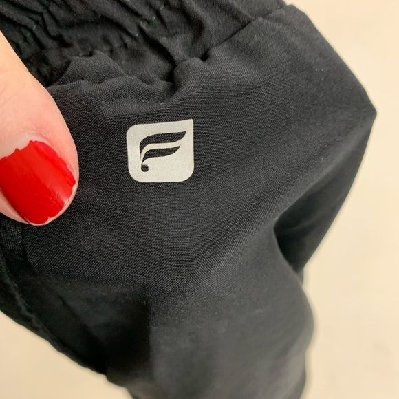 Fabletics track cargo pants joggers small mesh knee panels elastic waist - Picture 3 of 5